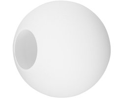 Melkglazen bollampenkap: glazen bollampenkap vervangende bollampenkap voor hanglamp 10cm gatdiameter 4cm wit