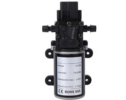 Membraanpomp 120W DC12 18V Slimme Membraanpomp 10mm Drukverhogingswaterpomp 7L Min Zelfaanzuigende Waterpomp met Industriële Membraanpompen (18V-motor)