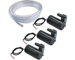 Mini dompelpomp met borstelloze motor van 3V-5V inclusief 3 meter transparante slang, ideaal voor aquarium, tuinplanten en bloemen voor efficiënt waterpompen