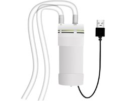 Mini elektrische waterpomp 5V zelfaanzuigende USB-aangedreven vacuümpomp met 6 mm buis, geschikt voor huis tuin aquarium pompen, draagbaar en lichtgewicht ontwerp, debiet 4L/min (1 meter)