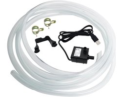 Mini-waterpomp USB-waterpomp met 3 m lange pvc-waterslang - DC 5 V super stil borstelloos ontwerp voor aquarium/vijver/fontein