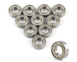 Miniatuur kogellagers 688ZZ - 8 x 16 x 5 mm - Staal - Dubbele afscherming voor smeermiddelbesparing - Ideaal voor projecten