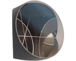 Miniprismareflector van Verzilverd Optisch Glas - φ 178 mm - voor Total Station