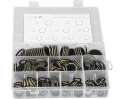 Oil Seal Assortment - Set of 180 Self-Centering Seals for Cars
