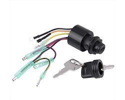 Ontstekingsschakelaar met 2 sleutels voor buitenboordmotor afstandsbedieningskast, duurzaam en eenvoudig te installeren voor betrouwbare motorstart