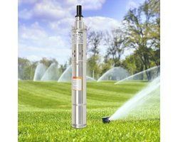 Oubollige Diepe Putpomp 250 W 80 m Kop - Dompelpomp 220 V 20 m Kabel - EU-Stekker Voor Thuis Boerderij Tuinirrigatie - 3 Inch - Geschikt Voor - Blauw Model