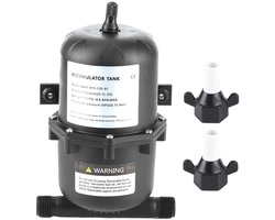 Pressurized Standing Accumulator Tank Accumulator Pressure Tank Water Pump Flow Control 0.75L 125PSI Waterproof for Marine RV Boat Pump Water System Accessory