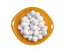 Set van 20 stevige plastic nep-eieren van 10 gram voor duivenraces, ideaal voor training en nestvervanging met realistische uitstraling