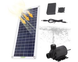 Solar Water Pump, 30W Solar Fountain Pump, Solar Water Pump Set With Polysilicon Solar Panel, Fountain Pump Set For Sun Powered Fountain Pond Hydroponic Gardens
