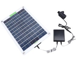 Solar Water Pump, Monocrystalline 100W Solar Water Fountain Pump with Energy Storage Box, Solar Bird Bath Fountain Pump with Solar Panel for Ponds, Garden and Aquarium