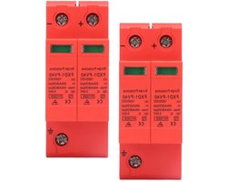 SPD-beschermingsapparaten 2 stuks stroomonderbrekers met visueel venster fotovoltaïsche boog DC 2P 40KA FXD1 -PV40 voor zonnestelselbescherming