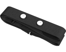 Verstelbare zachte vervangende borstband voor hartslagmeter, geschikt voor Polar H10, H9 en H7, zwart voor comfortabel en nauwkeurig meten tijdens het sporten