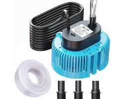 Vuilwaterpomp 75W - Dompelpomp voor Afwatering met 5m Slang en 7,5m Netsnoer, Max. Opvoerhoogte 3,2m