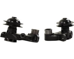 Waterpomp met platte kop, krachtige gietijzeren vrachtwagen-waterpompen, zwart, efficiënt - 2 stuks voor voertuigen