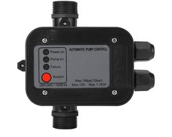 Waterpompregelaar, 220V Zwart Zelf-aanzuigende waterpomp Drukschakelaar Automatische drukregelaar voor zelf-aanzuigende pomp Jetpomp