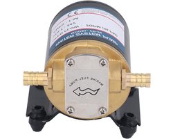 Zelfaanzuigende pomp met impeller en zachte rubberen voet, 24V 1.5A, 3m opvoerhoogte voor boot en camper - Efficiënte vloeistofpomp
