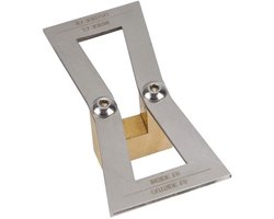 Zwaluwstaartgeleidergereedschap van Roestvrij Staal 1x Houtbewerkingsliniaal 1x Afvoerreinigermondstuk 1x Zwaluwstaartmalmeter Houtbewerkingsgereedschap