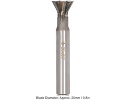 Zwaluwstaartsnijder 60 Graden Hardmetalen Metaalbewerkingsgereedschap voor Roestvrij Staal en Koolstofstaal - 6 Fluiten