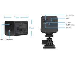 4G On Spot TrailerCamera - 3 megapixel - Geen WiFi nodig - 120 graden - magneetbevestiging - Gratis simkaart met 1 GB data -