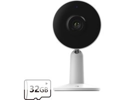 Arenti IN1 Bewakingscamera - Beveiligingscamera binnen - Full HD Resolutie – Wifi camera - Kleur zwart – Inclusief 32GB SD kaart