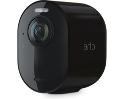 Arlo Ultra 2 draadloze WiFi-beveiligingscamera voor buiten, 4K UHD, 180˚ kleurennachtzicht, sirene & spotlight, bewegingsdetectie, 2-weg-audio, 6 mnd batterij, excl. Smart Hub, incl. proefp. Arlo Secure, 1 IP-Camera, zwart