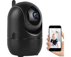 Beveiligingscamera - IP Camera - 1080P - Spraakfunctie - 360° Draaibaar - Zwart