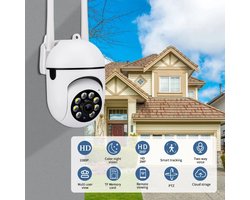 Bewakingscamera, Ondersteunt WiFi 5G, 5-megapixel IP-camera, HD 1080P-resolutie, Infrarood Nachtzicht, Full-colour Nachtzicht, Beveiligingsontwerp, Bewakingscamera Voor Buitensporten