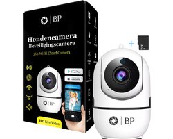 BP® Hondencamera- Met 32 GB SD Kaart - Huisdiercamera - Babyfoon - Beveiligingscamera Binnen - Indoor Camera - Pet Camera - Nightvision - 2.4 GHZ - Beweeg en Geluidsdetectie - Nederlandse Handleiding