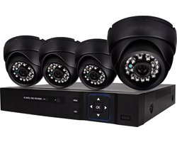 Compleet Camera Beveiliging Set met 4 Camera - Bedraad - + 500 GB HDD - Beveiligingscamera Buiten - Bewakingscamera - CCTV
