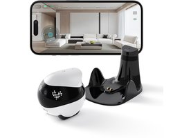 EnaBot - EBO Air 2 - Bewakingscamera - Familie/Huisdiergezelschap – 2K Camera – Infrarood navigatie - Wit