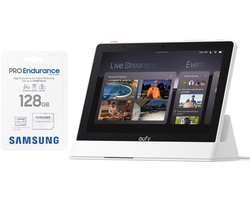 eufy E10 Smart Display-Slimme Home Hub, 8" Bedieningspaneel, Compatibel met eufy Beveiligingsapparaten, Vier Weergaven op Eén Scherm, Directe Deurmeldingen, Dagelijkse Evenementenrapporten + 128GB SD card - Bundelvoordeel