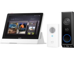 eufy E10 Smart Display-Slimme Home Hub + eufy Security E340 Video Deurbel met chime - Bundelvoordeel