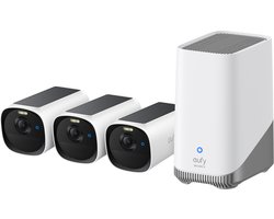 Eufy eufyCam E40 3-Cam Kit + HomeBase S280 Kogel (vorm) IP-beveiligingscamera Buiten 2688 x 1520 Pixels Muur