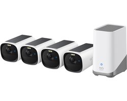 Eufy eufyCam E40 4-Cam Kit + HomeBase S280 Kogel (vorm) IP-beveiligingscamera Buiten 2688 x 1520 Pixels Muur