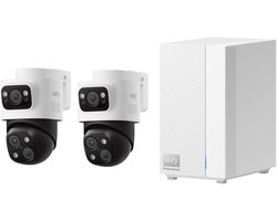 eufy HomeBase professional S1 + 2x eufy PoE Bullet-PTZ Cam S4 Kogel (vorm) IP-beveiligingscamera Binnen & buiten 3840 x 2160 Pixels Plafond - Bundelvoordeel
