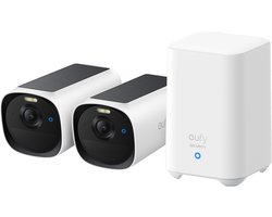 Eufy eufyCam E40 2-Cam Kit + HomeBase S280 Kogel (vorm) IP-beveiligingscamera Buiten 2688 x 1520 Pixels Muur