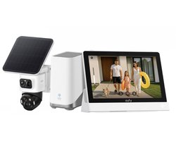 eufy Security eufyCam S4 + eufy Security HomeBase 3 S380 basissysteem + eufy E10 Smart Display-Slimme Home Hub