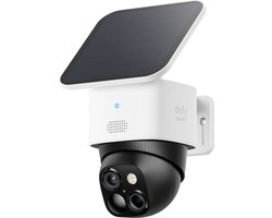 eufy Security S340 Solocamera – SoloCam - Draadloze 3K beveiligingscamera voor buiten met dual-lens, 360° dekking, geïntegreerd zonnepaneel, AI-bewegingsdetectie, compatibel met Alexa en Google Assistant