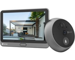 EZVIZ CP4 1080P Deurspion Camera, 4600mAh Batterij, Deurcamera, Nachtzicht, Video Deurbel Intercom, Digitale Deurspion met 4,3 inch Touchscreen, Menselijke Detectie, Tweewegaudio, 5m Nachtzicht