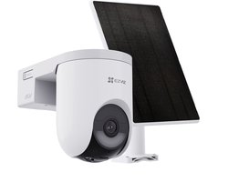 EZVIZ HB8 Lite 2K+ met Zonnepaneel – Draadloze Buitencamera – 360° Pan & Tilt – AI Mens- & Voertuigdetectie – Kleur Nachtzicht – Werkt met Google Assistant & Alexa