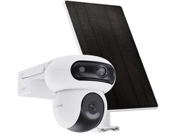 Ezviz HB90 + 8W solar panel - Beveiligingscamera voor Buiten - WiFi Camera Incl. Solar - Ai Detectie & Nachtzicht - 324° Dual Panoramisch en Kantelfunctie - 2K HD - Compatibel met Google Assistant & Alexa