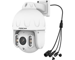 Foscam SD8EP Beveiligingscamera - 4K/8MP - Spotlights - IP66 - Pan/Tilt - PoE beveiligingscamera - Nachtzicht 50m - Wit