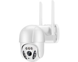 Full HD PTZ beveiligingscamera - WiFi – 355° Draaibaar – Full HD IP Camera met Nachtzicht – Twee-weg Audio – Bewegingsdetectie – IP65 Waterdicht – iOS & Android App