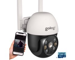 Gologi outdoor camera - Buiten camera met nachtzicht - Beveiligingscamera - IP camera - Security camera - 4x Digitale zoom - 3MP - Met wifi en app
