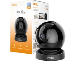 Imou Rex 3D PetCam – Huisdiercamera met 3K Beeld – Volgt je Hond of Kat – 360° Draaibaar – Geluidsdetectie – Twee-weg Spraak – Directe Melding bij Beweging of Miauw/Blaffen