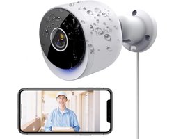 Laxihub O2 WiFi Beveiligingscamera 3MP - Met 32 GB SD Kaart - Buitencamera - Ultra HD 2K - Nachtvisie - AI Bewegingsdetectie - Alexa & Google - Zonedetectie