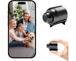 Mini Beveiligingscamera 1080P - Draadloos & Nachtzicht - Bewegingsdetectie en App Bediening - Voor Binnen en Buiten