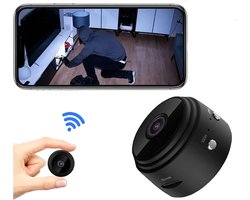 Mini Beveiligingscamera 1080P - WiFi Indoor & Outdoor - Nachtzicht en App Bediening - Geschikt voor Baby en Huisdier