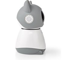 Nedis SmartLife Beveiligingscamera Binnen - 1080p - Huisdiercamera met App - Pan tilt - Bewegingssensor - Nachtzicht - Grijs