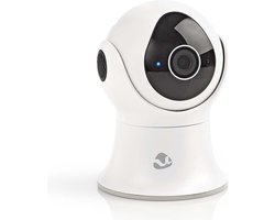 Nedis SmartLife Beveiligingscamera voor Buiten – Wi-Fi – Full HD – IP65 – 16GB Intern – Pan/Tilt – Nachtzicht – Wit
